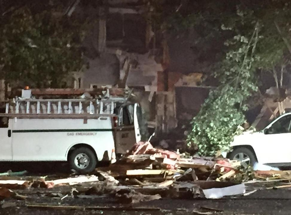 A closer look at some of the damage in Columbia, Maryland. (WTOP/Ari Ashe)