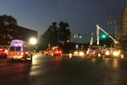 Preparations are underway to open northbound Connecticut Avenue at Knowles Avenue. (WTOP/Kristi King)