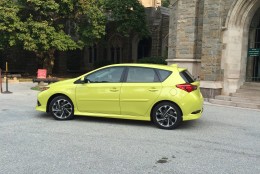 The Scion iM is bigger than the iA, and more powerful. (WTOP/Mike Parris)