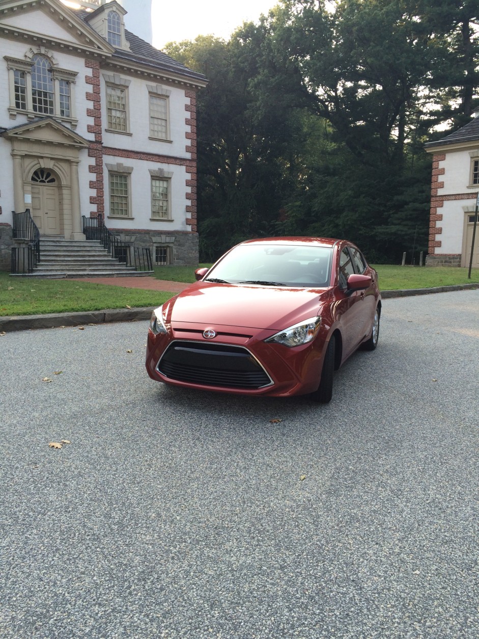 The Scion iA won't be winning any races, but with a manual transmission, it packs a little pep. (WTOP/Mike Parris)