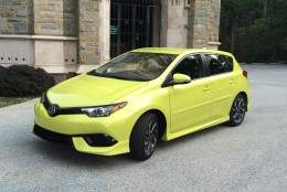 The Scion iM is a funky, small five -door hatch that is sold as a Toyota in Europe. (WTOP/Mike Parris)