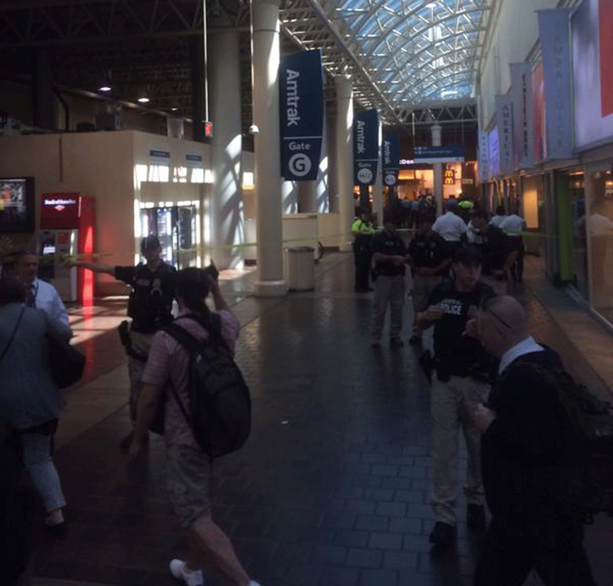 Police activity at Union Station Sept. 11, 2015. (Courtesy Steve Dorsey)