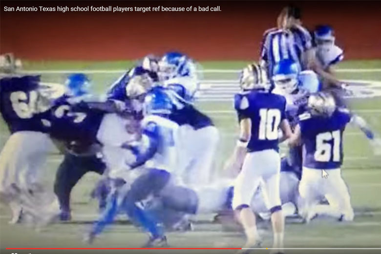 Two high school football players suspended after tackling referee