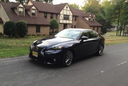The IS250 is pretty sporty for Lexus with its bold looks and smaller size.  (WTOP/Mike Parris)