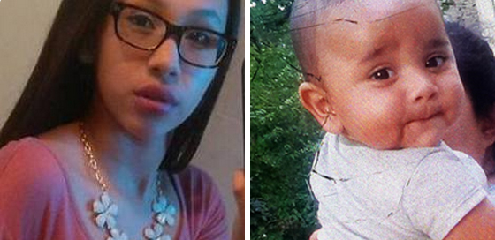Girl, 15, and her infant son located