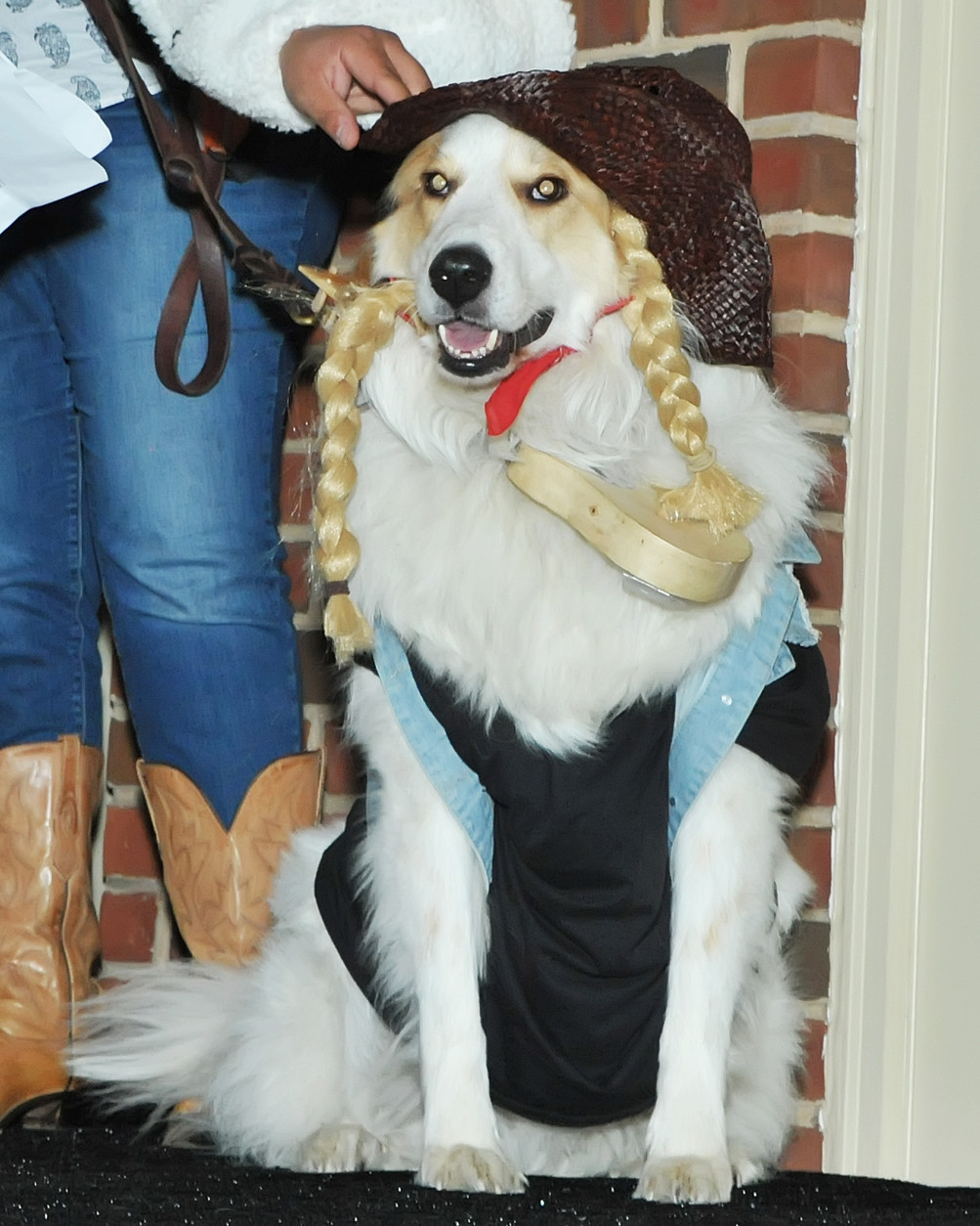 Cooper, from Old Town, dressed as Willie Nelson -- yes, that's a guitar around his neck. (Shannon Finney Photography)