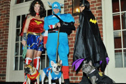 Super Friends with their canine Mini-Me's. (Shannon Finney Photography)