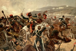 Illustration of the charge of the Light Brigade at Balaclava during the Crimean War.  (Photo by Time Life Pictures/Mansell/The LIFE Picture Collection/Getty Images)