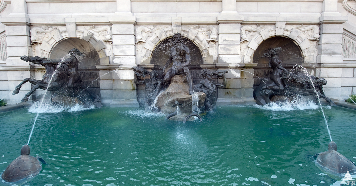 Naked man arrested for bathing in Library of Congress’ fountain