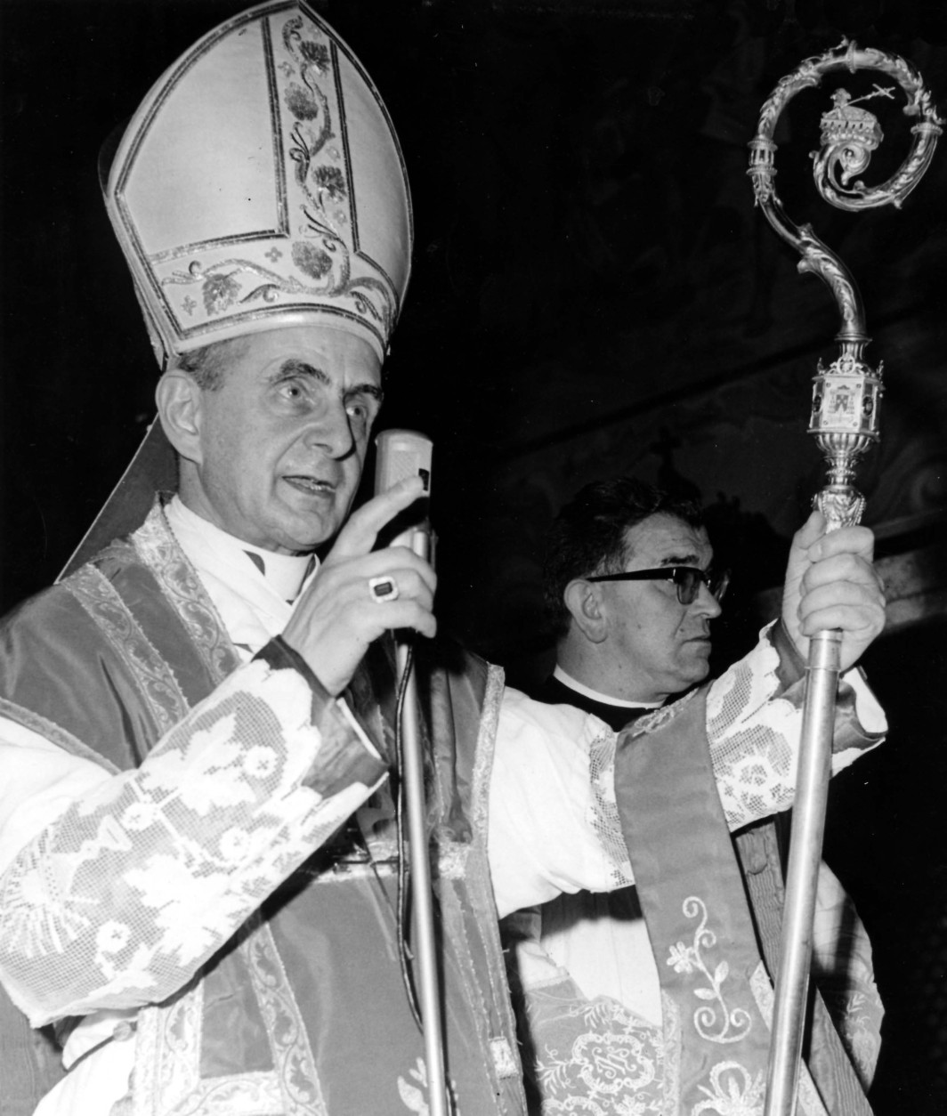 Giovanni Battista Card. Montini, Archbishop of Milan, preaching during religious ceremony on "Corpus Christi" day, in Milan June 13, 1963. He was elected new Pope June 21 with name of Paul VI. (Ap Photo)