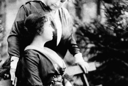 Helen Keller (seated) and Anne Sullivan Macy, tutor for Helen Keller, in 1914. (AP Photo/American Foundation for the Blind Archives)