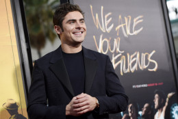 Zac Efron, a cast member in "We Are Your Friends," poses at the premiere of the film at the TCL Chinese Theatre on Thursday, Aug. 20, 2015, in Los Angeles. (Photo by Chris Pizzello/Invision/AP)