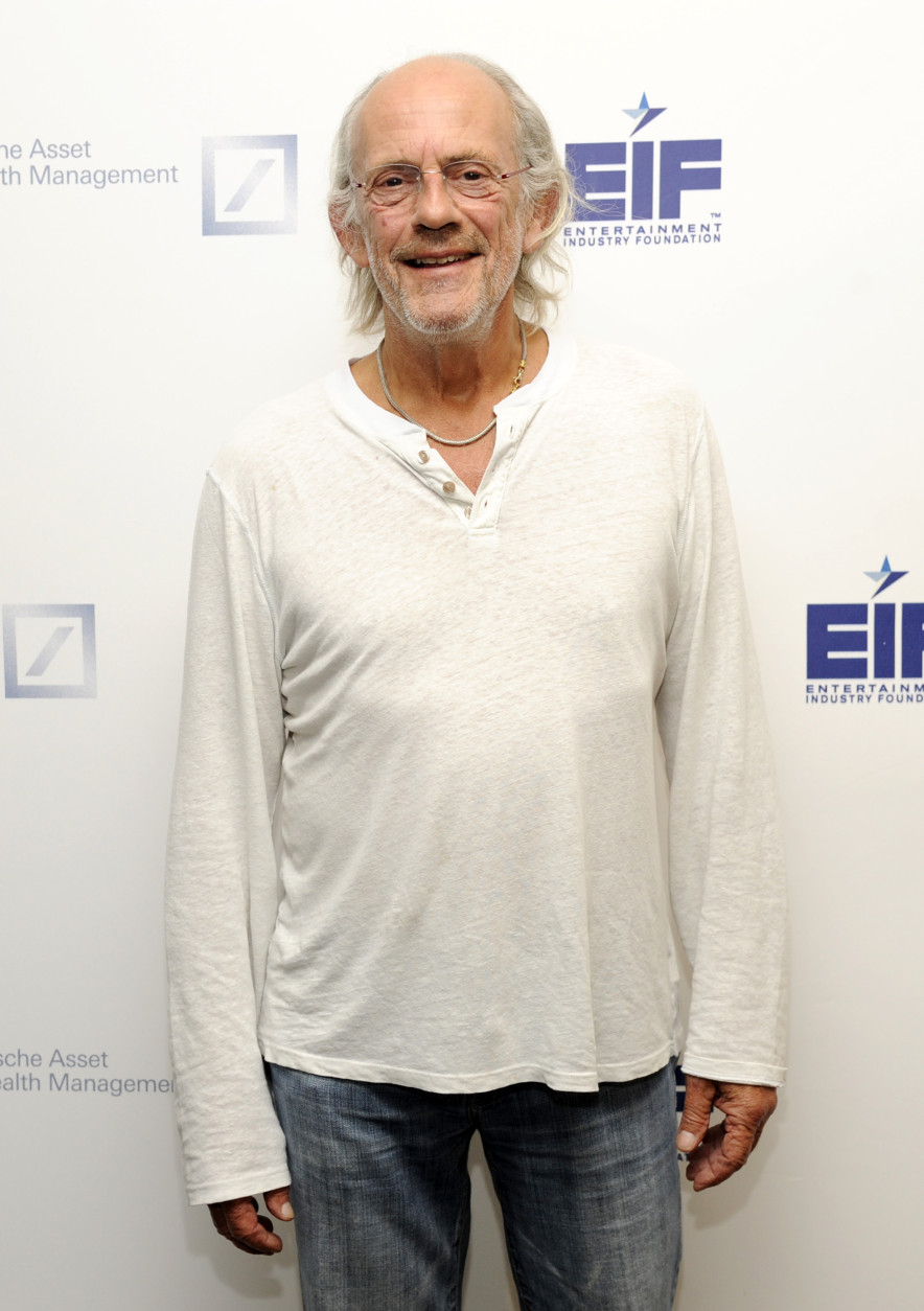 Cast member Christopher Lloyd poses at the 24th annual Simply Shakespeare benefit reading of "As You Like It," at UCLA's Freud Playhouse on Monday, Sept. 22, 2014, in Los Angeles. (Photo by Chris Pizzello/Invision/AP)