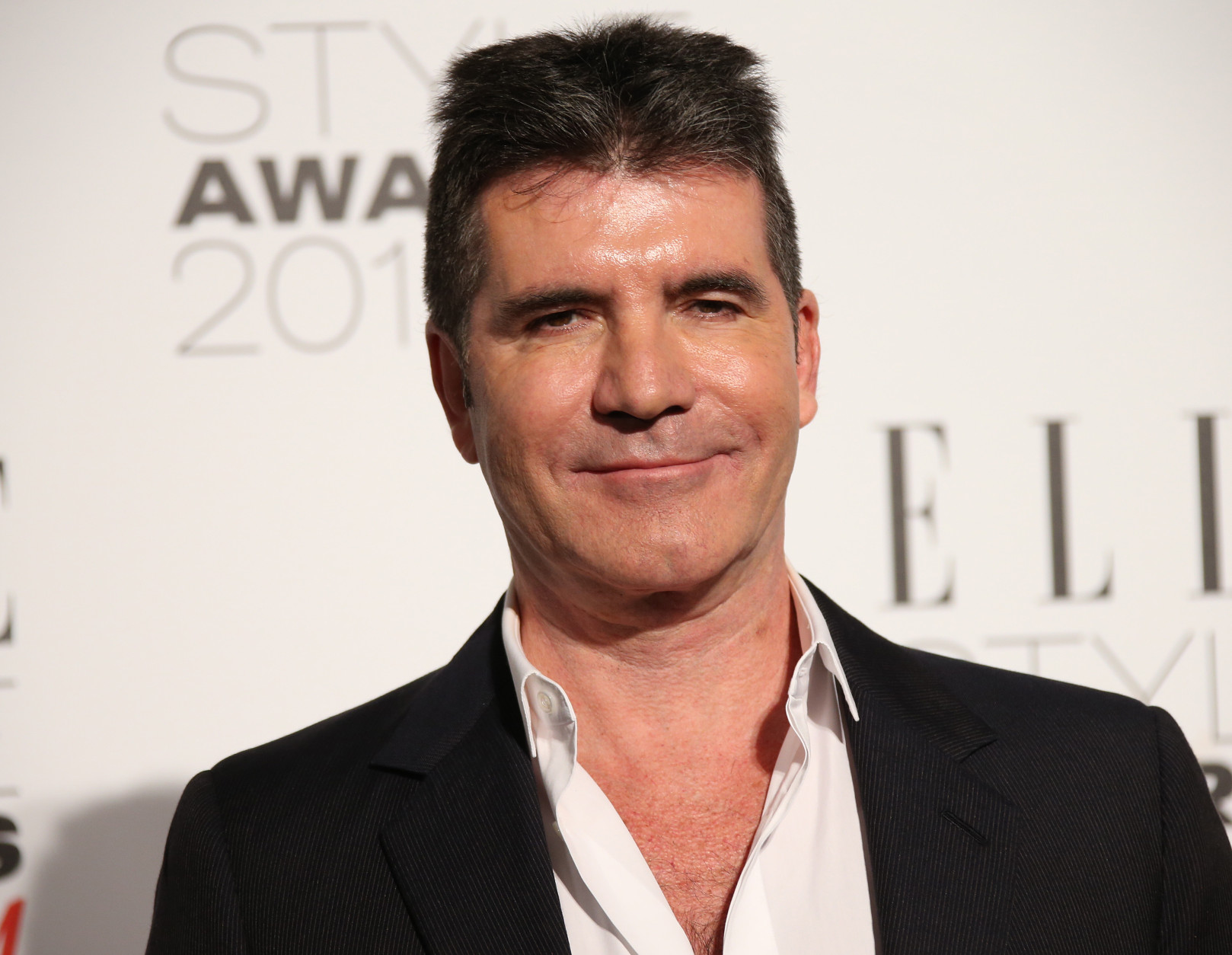 Simon Cowell poses  for photographers at the Elle Style Awards in London, Tuesday, Feb. 24, 2015. (Photo by Joel Ryan/Invision/AP)