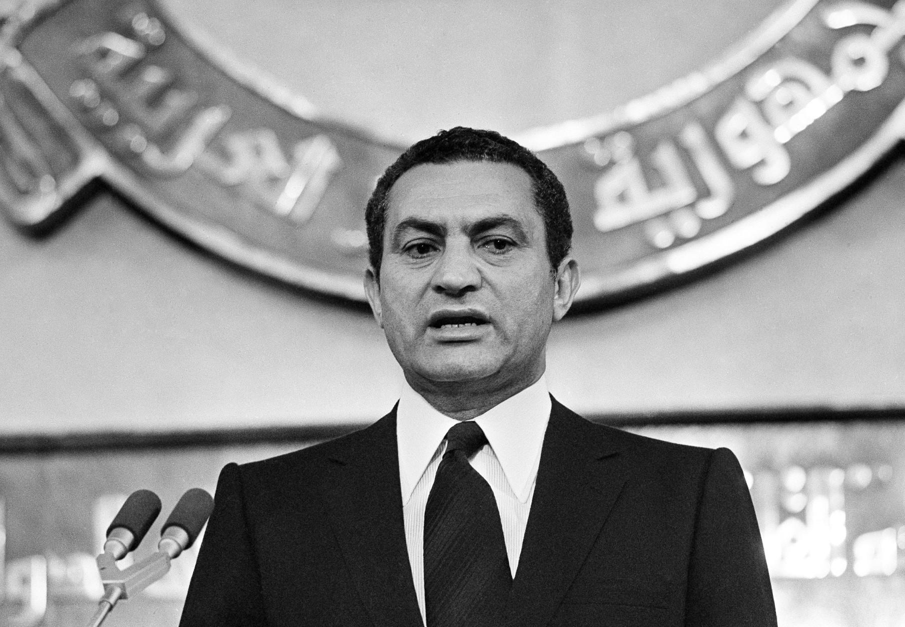 President Hosni Mubarak, sworn in Oct. 14, 1981. (AP Photo)