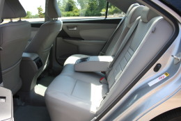 The 2015 Camry has a large cabin for this class with a good amount of leg and head room for most people.  (WTOP/Mike Parris)