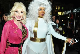 Dolly Parton and Storm from X-Men team up. 