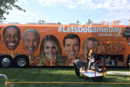 College GameDay descended upon Harrisonburg for this weekend's rivalry between Richmond and James Madison. (WTOP/Noah Frank)