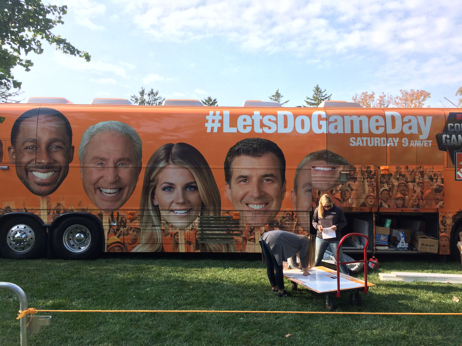 College GameDay descended upon Harrisonburg for this weekend's rivalry between Richmond and James Madison. (WTOP/Noah Frank)