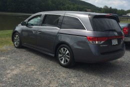 Mike Parris recently took the spacious Honda Odyssey Touring Elite for a ride doing what it does best -- hauling the children home from a trip. (Photo: WTOP/Mike Parris)