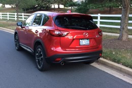 Fun-to-drive and small crossover usually don’t go together but the Mazda CX-5 Grand Touring really is a good driving machine. (WTOP/Mike Parris)