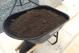 The compost-like material will be used in gardens across the District. (WTOP/Andrew Mollenbeck)