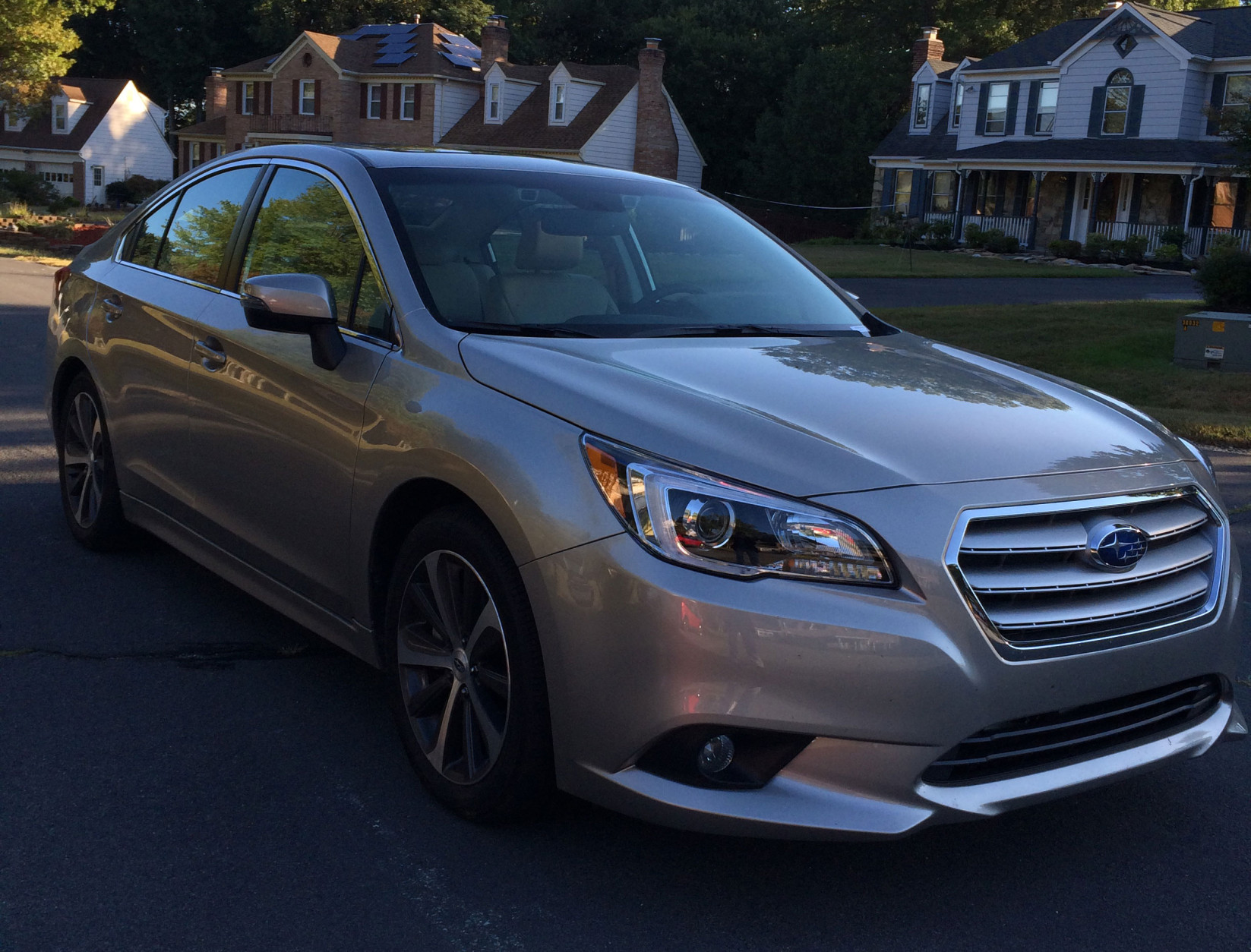 The exterior of the Subaru Legacy 3.6R Limited won't wow you, but it’s a handsome design. (WTOP/Mike Parris)