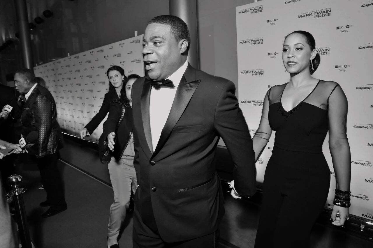 Tracy Morgan and his wife, Megan Wollover, were on the red carpet Oct. 18, 2015 to honor Eddie Murphy. (Courtesy Shannon Finney, www.shannonfinneyphotography.com)
