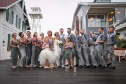 A look at the wedding party. They went through a lot to enjoy last Friday's ceremony. (Courtesy Josh Kotis)