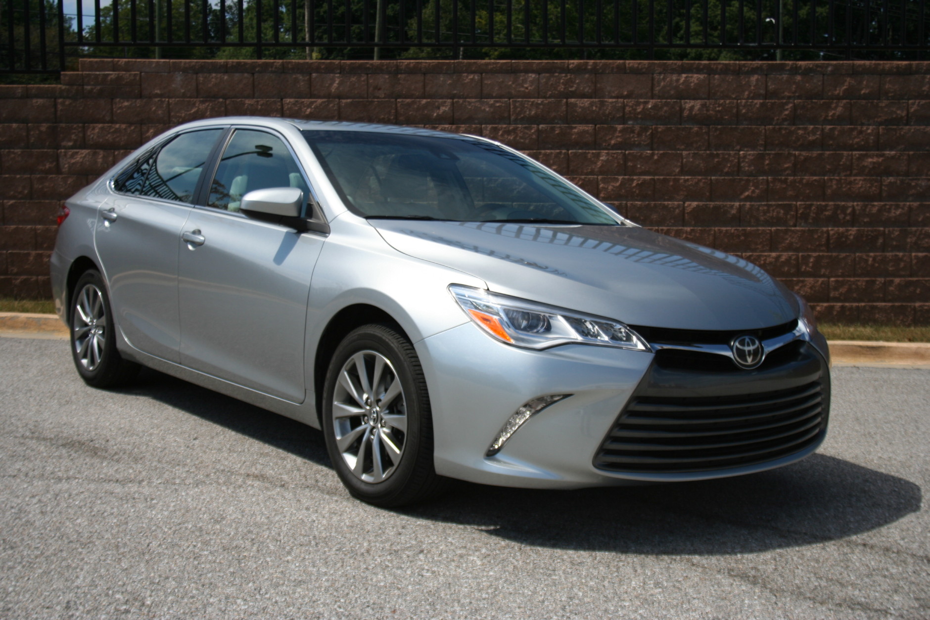 The 2015 Camry  boasts more interesting styling than past models. (WTOP/Mike Parris)