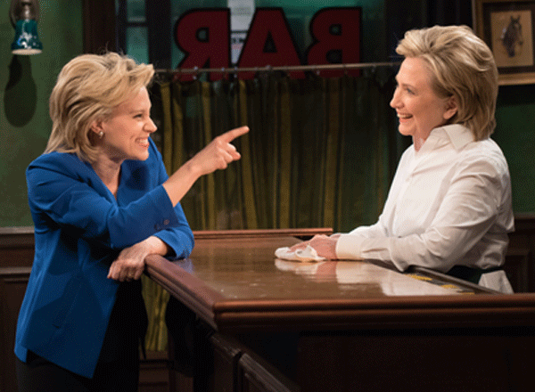 Meet Val the bartender: Hillary Clinton does an ‘SNL’ skit