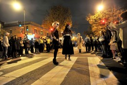 Crowds gathered along 17th Street for the annual High Heel Race. (Courtesy Shannon Finney, www.shannonfinneyphotography.com)