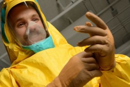 At the height of the epidemic last year, a team from the Johns Hopkins University Center for Bioengineering Innovation and Design accepted a challenge: to redesign the Ebola protective gear dreaded by medical workers and patients alike. (Courtesy Will Kirk/Johns Hopkins University)