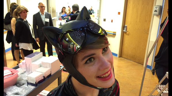 Catwoman is a regular at the Hope for Henry Superhero Extravaganza. (WTOP/Kristi King)