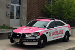 Manassas Park Police hope the pink Ford Interceptor will raise awareness about breast cancer. (Photo: City of Manassas Park Police)