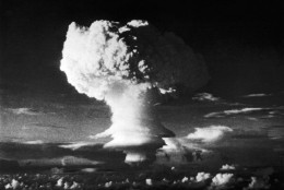 In 1952, the United States exploded the first hydrogen bomb, code-named "Ivy Mike," at Enewetak (en-ih-WEE'-tahk) Atoll in the Marshall Islands.(Photo by Underwood Archives/Getty Images)