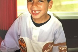 15.	Florent Groberg smiles as a 6-year-old boy in Paris, France, 1989. (Photo courtesy of Retired U.S. Army Capt. Florent Groberg)