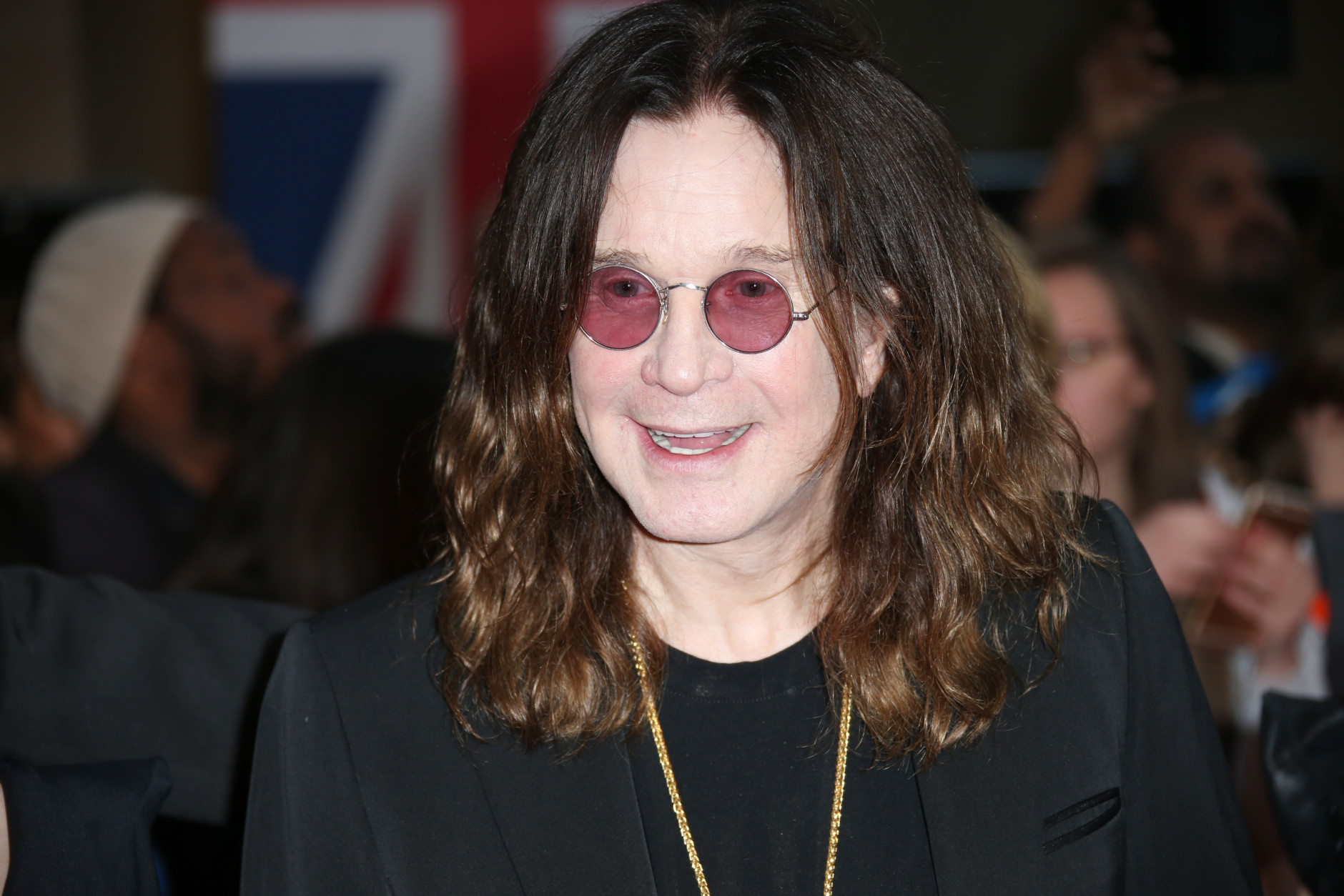 Ozzy Osbourne poses for photographers upon arrival at the Pride of Britain Awards 2015 in London, Monday, Sept. 28, 2015. (Photo by Joel Ryan/Invision/AP)