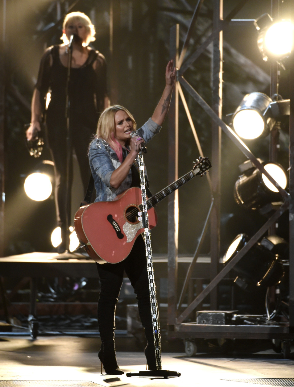 Miranda Lambert performs at the 49th annual CMA Awards at the Bridgestone Arena on Wednesday, Nov. 4, 2015, in Nashville, Tenn. (Photo by Chris Pizzello/Invision/AP)