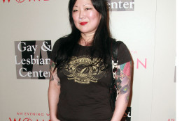 FILE - In this May 10, 2014 file photo, Margaret Cho arrives at The L.A. Gay and Lesbian Center's Annual "An Evening With Women," at The Beverly Hilton on Saturday, in Beverly Hills, Calif. TLC said Friday, Dec. 12, 2014, that its first late-night talk show, "All About Sex," will include rotating segments such as the week's "craziest" sex-related news. "All About Sex" will be co-hosted by the comedian Cho; writer Heather McDonald; actress Marissa Jaret Winokur, and sex and relationship expert Tiffanie Davis Henry. (Photo by Theresa Bouche/Invision/AP, File)
