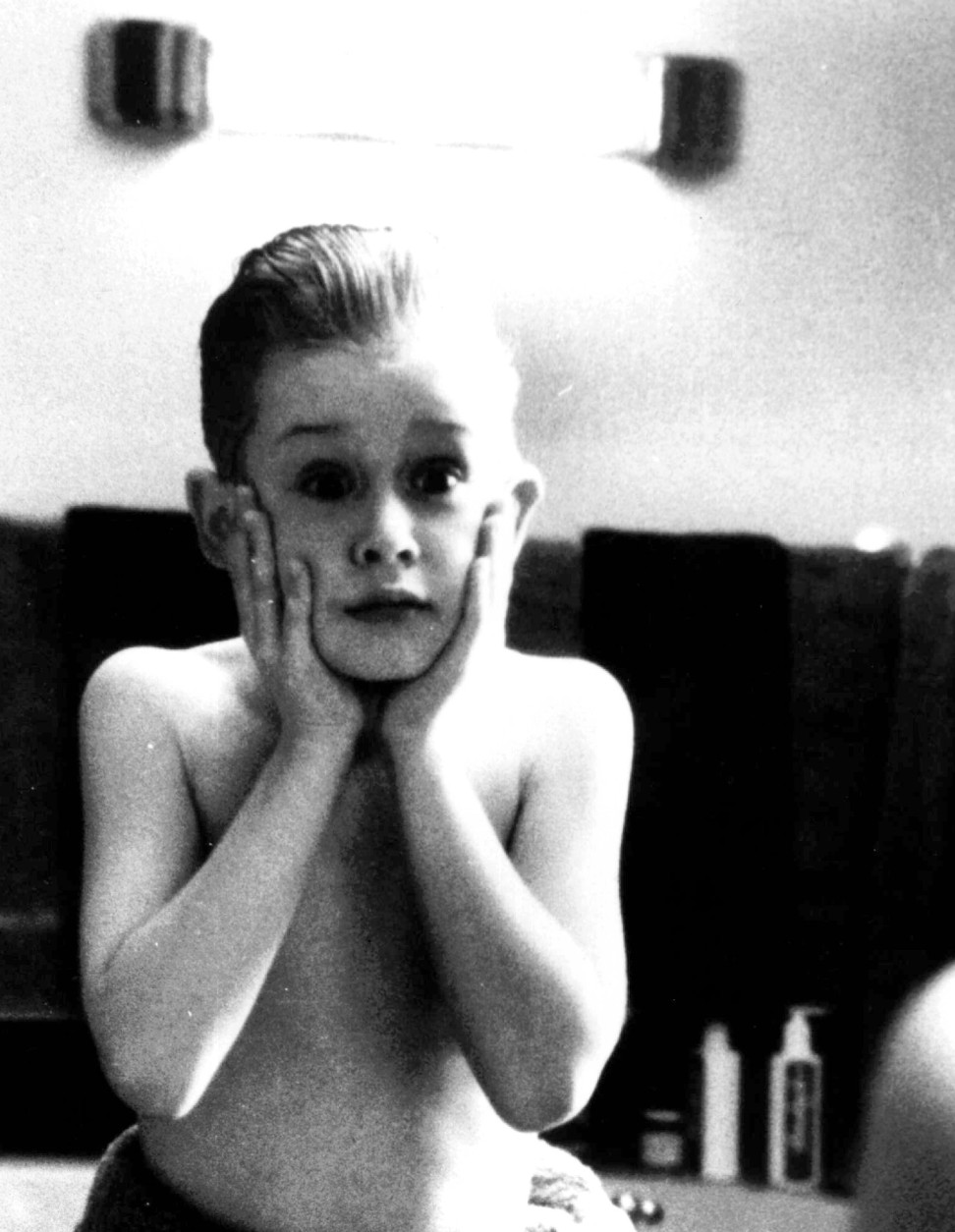 Macaulay Culkin is shown in character in this 1990 file photo from the film "Home Alone."  (AP Photo)