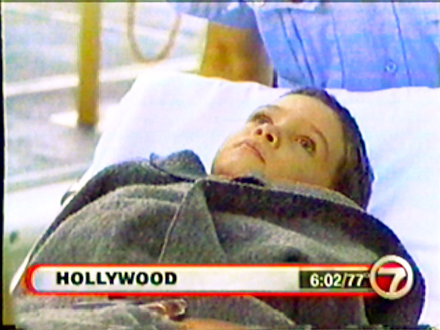 Elian Gonzalez, a 5-year-old Cuban boy, is shown in this image from television as he is taken to an area hospital after being rescued off the Fort Lauderdale coastline, clinging to an inner-tube Thursday, Nov. 25, 1999, after a boat carrying 14 Cubans sank two days earlier in the Atlantic Ocean. Two other survivors were picked up at Key Biscayne. (AP Photo/Photo courtesy of WSVN-TV)