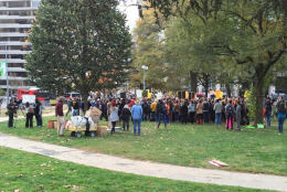 Hundreds gathered at the Our Generation, Our Choice rally on Monday in Franklin Square. (WTOP/Kristi King)