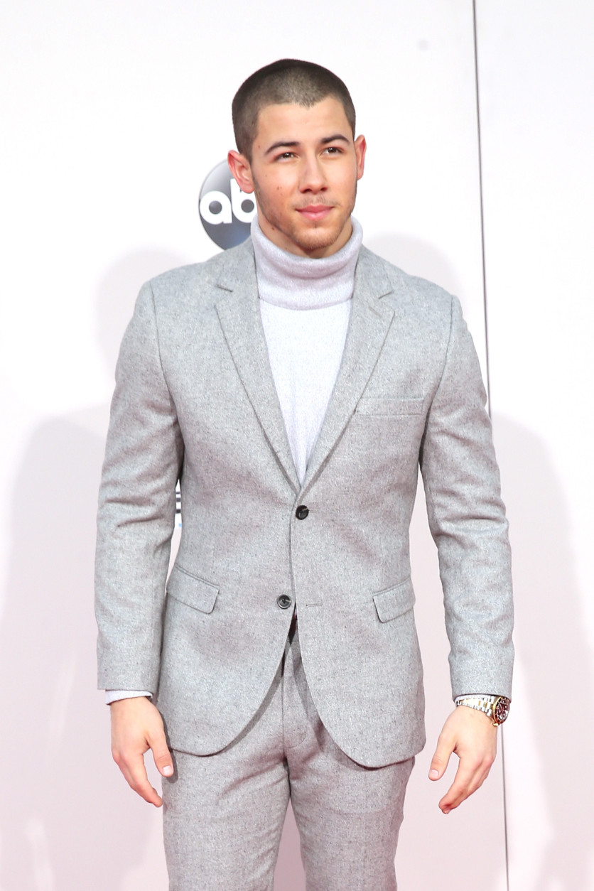  Singer Nick Jonas attends the 2015 American Music Awards at Microsoft Theater on November 22, 2015 in Los Angeles, California. (Photo by Mark Davis/Getty Images)