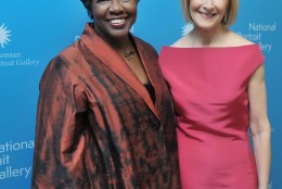 Masters of Ceremonies Gwen Ifill and Judy Woodruff are seen here at the National Portrait Gallery's inaugural American Portrait Gala on Nov. 15, 2015. (Courtesy Shannon Finney, www.shannonfinneyphotography.com)