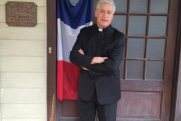 The Rev. Jean-Marie Vincent, Paris diocesan priest at Saint Louis de France, in Washington, D.C., says news of the attacks in Paris on Friday, Nov. 10, 2015, was hard to take. “War is raging all over the place on this planet, but when it hits home you realize it’s awful,” Vincent says. (WTOP/Dick Uliano)