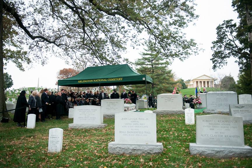 Maureen O'Hara was laid to rest in Arlington National Cemetery on Monday. (Arlington National Cemetery/Rachel Larue)
