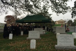 Hollywood actress Maureen O'Hara was laid to rest in Arlington National Cemetery on Monday. (WTOP/Dick Uliano)