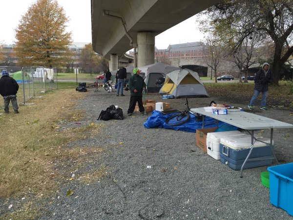 Waiting for apartments, homeless reestablish D.C. tent city