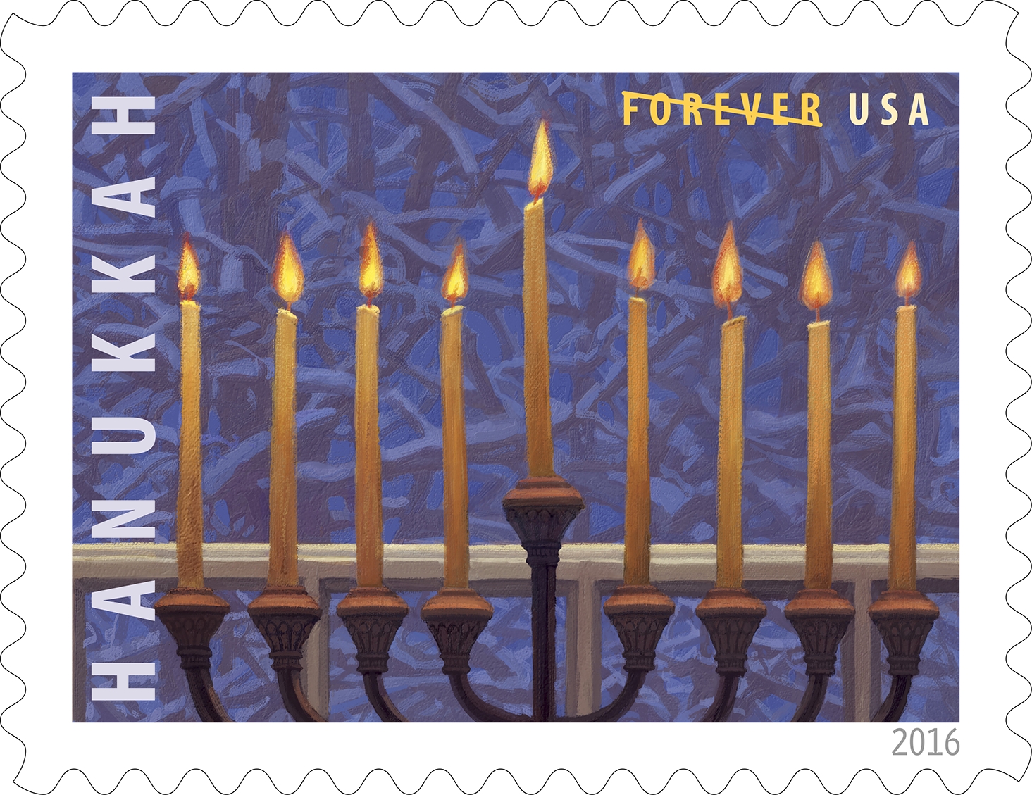 Hanukkah (&copy; 2016 USPS)